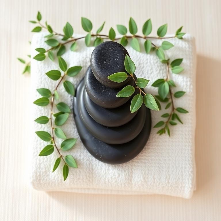Therapist preparing massage oils